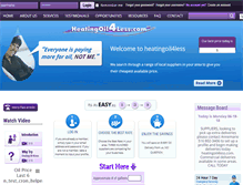 Tablet Screenshot of heatingoil4less.com